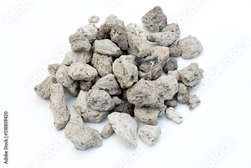 pumice over white background