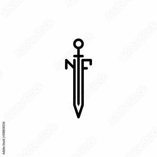 nf FN n f sword logo