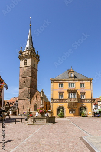 Obernai, Alsace et ses maisons à colombages.