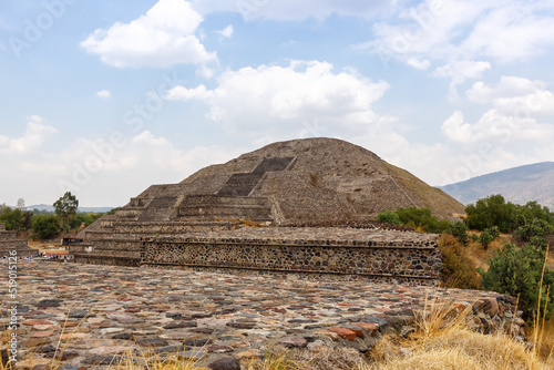 Pirámide de la Luna Pyramid of the Moon in the ancient city of Teotihuacan in Mexico