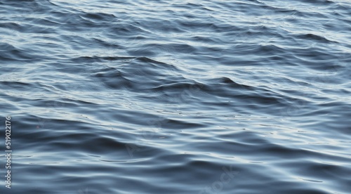 Natural blue water background with soft waves on Florida lake