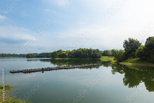 scenery of Lantan, aka Orchid lake, in chiayi, taiwan