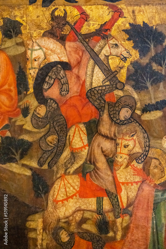 altarpiece of Santa Quiteria, temple on board, Joan Loert, 1346, Hospital of Sant Antoni, Palma, Majorca