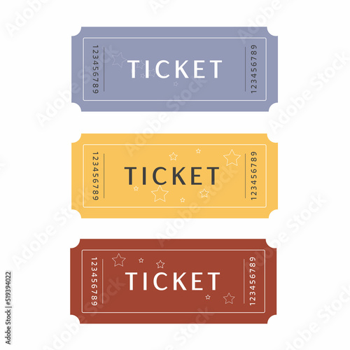 Tickets-biglietto d'ingresso- in Italian calligraphy, admit one ticket