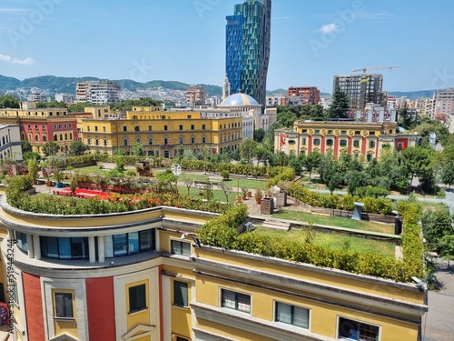 View of the city of Tirana 