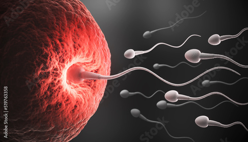 Sperm directed towards the egg bubble, Natural fertilization