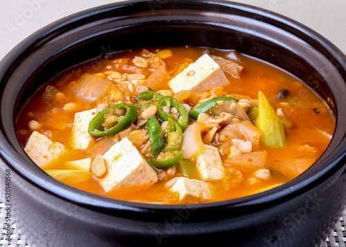 Rich Soybean Paste Stew (Cheongguk jang jjigae)