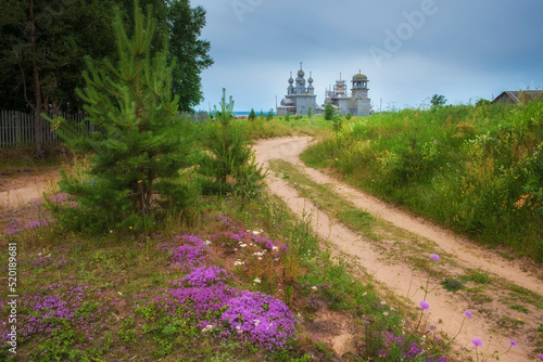 The ancient Pomeranian village of Vorzogory, in the Arkhangelsk region, It consists of the St. Nicholas Church 1636 the Vvedenskaya Church 1793 