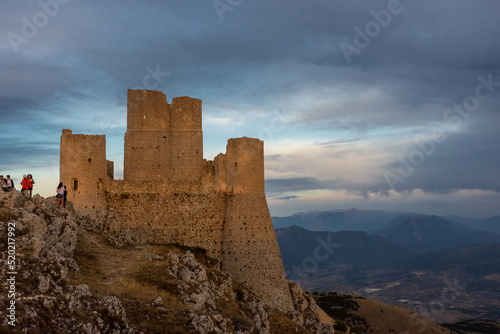 CALASCIO, ITALY, 8 AUGUST 2021 Rocca Calascio Castle in Gran Sasso National Park, Abruzzo