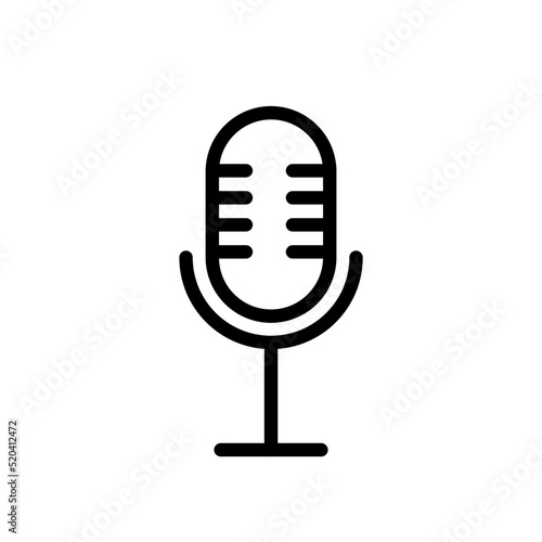 Mikrofon - ikona wektorowa