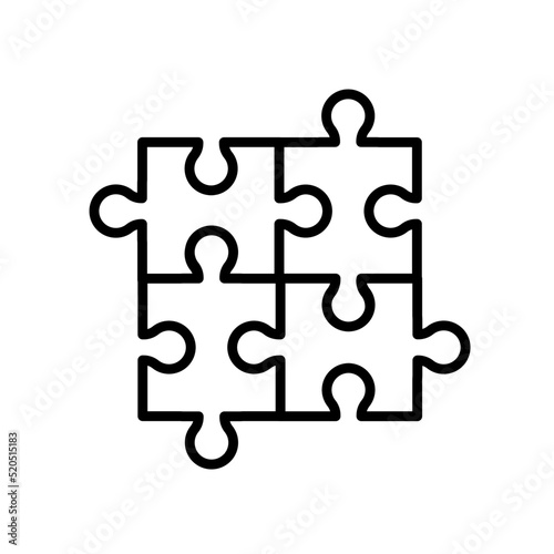 Puzzle, układanka, część - ilustracja wektorowa