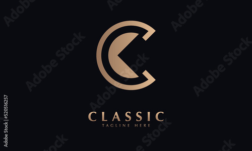 alphabet c or c pokemon vector logo monograme template