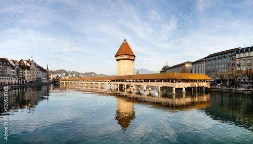 Kapellbrücke (Chapel Bridge) Lucerne, Kapellbrücke is a bridge that crosses the Reuss River in the city of Lucerne. It is one of the biggest tourist attractions in the Swiss city of Lucerne.