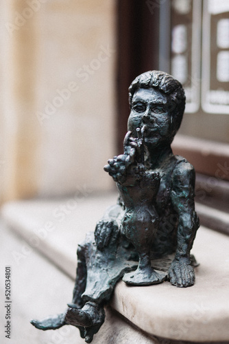 A gnome figurine in Wroclaw, Poland.