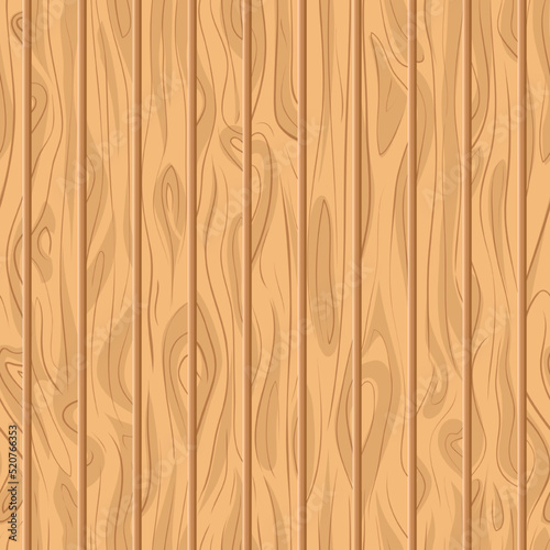 Vector illustration seamless brown wooden floor texture plank background. Abstract simple wood surface vertical panels pattern board wall. Beige color vintage tone of veneer backdrop for design.