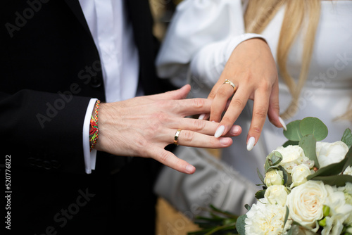 Ślub, wesele pięknej młodej pary
