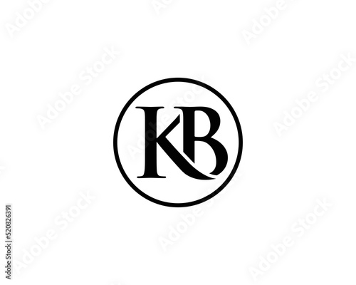 KB Letter Flat Logo Icon Design Modern Vector Concept illustration.