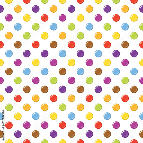Seamless candy background pattern. Ideal for packaging, retail design or textiles.
