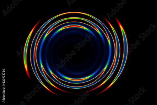 Abstract round colorful rainbow background