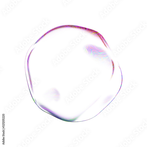 Glass abstract shapes objects on a transparent background