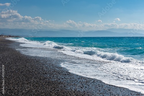 a beach in the Mediterranean sea