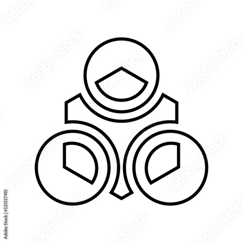 Abnormal, uncommon, unusual outline icon. Line art vector.