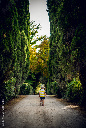 Boy on the toscany road