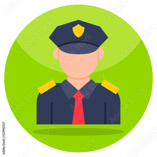 Perfect design icon of policeman 