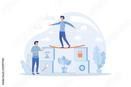 Beta testing abstract concept vector illustration. New product beta test, presale user experience, software development process, second phase testing, real environment check abstract metaphor.