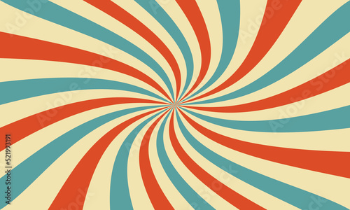 Retro circus background with rays or stripes in the center. Sunburst.
