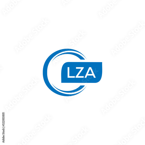 LZA letter design for logo and icon.LZA typography for technology, business and real estate brand.LZA monogram logo.vector illustration.