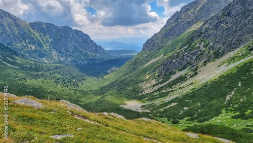 landscape in the tatra mountains in slovakia