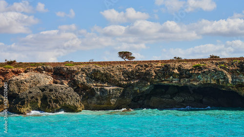 Beautiful rocky coast of Menorca island, Spain