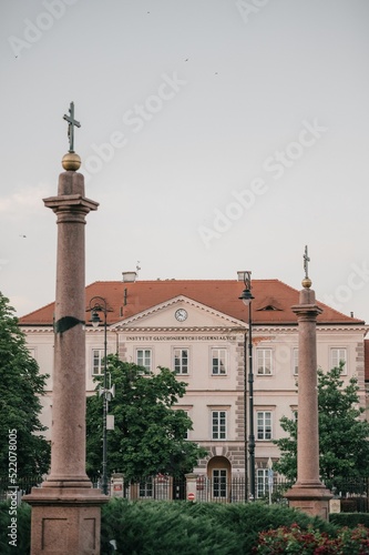 Institute of the Deaf Jakub Falkowski with a garden and cross columns