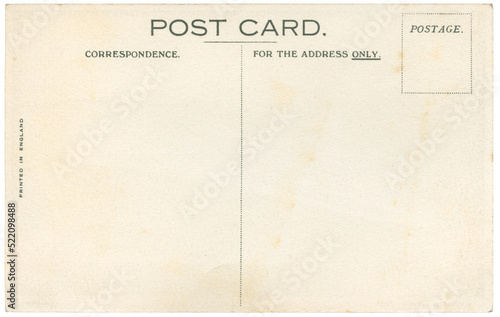 Retro post card, early 1900's, English