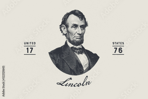 Abraham Lincoln | Farmhouse | Print | EPS10