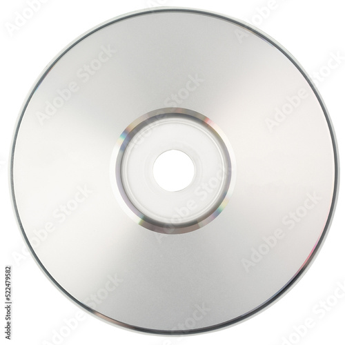 Realistic white cd template mockup, Cutout.