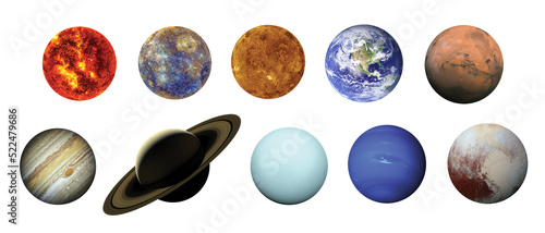 Solar system. Elements of this image furnished by NASA