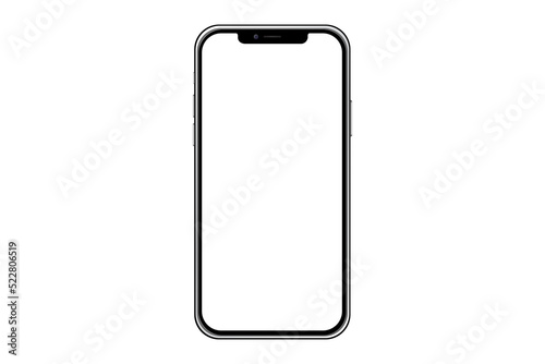 Mockup PNG of Iphone 13 pro max and new iphon mini. Mock up screen iPhone X . Transparent Clipping Path for Infographic Business web site design app ios: Bangkok, Thailand - July 13, 2022 