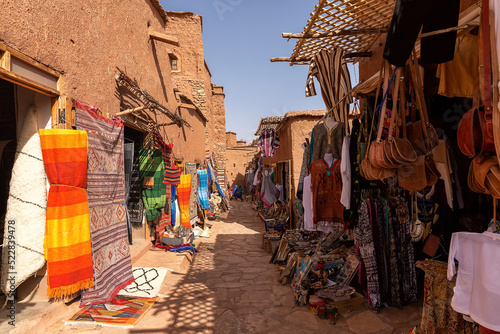 Traditional Moroccan market. Ouarzazate . Morocco