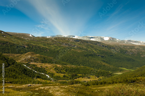 Mountains landscape. Norwegian route Sognefjellet