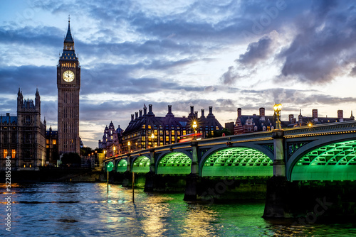 Big Ben (Queen Elizabeth's Tower) - London, UK. 