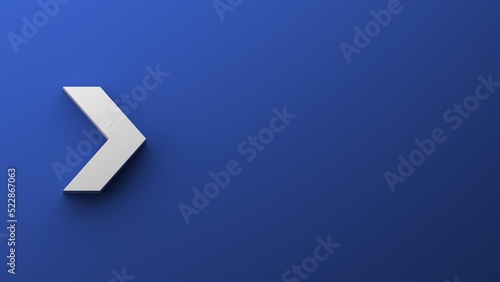 Move icon presentation template with copy space. to personalize white and blue colors