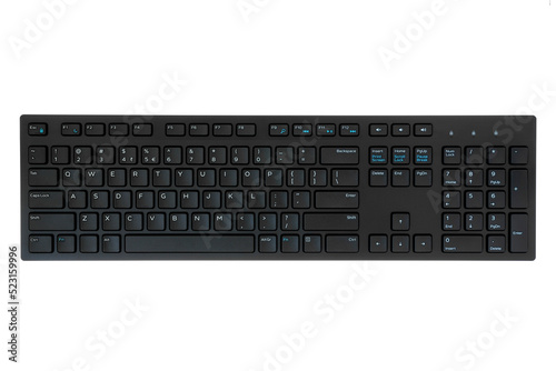 Black computer qwerty keyboard