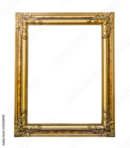 Antique frame for design and decoration,wood vintage or retro frame