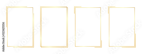 rectangle gold frame