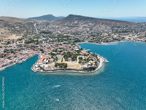 Aerial Photos of Foca village located in western Turkey, Izmir