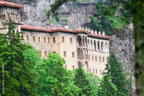 Sumela Monastery in Macka district of Trabzon city, Turkey -The monastery is one of the most important historic and touristic venues in Trabzon.