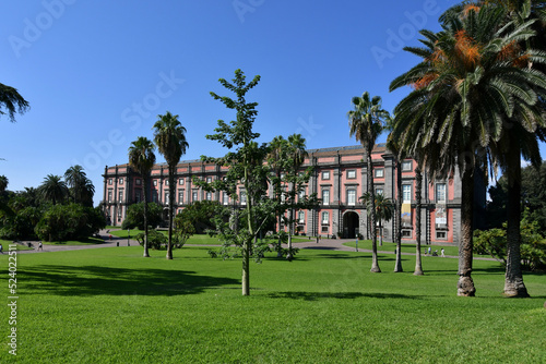 View of Capodimonte public park in Naples, Italy.