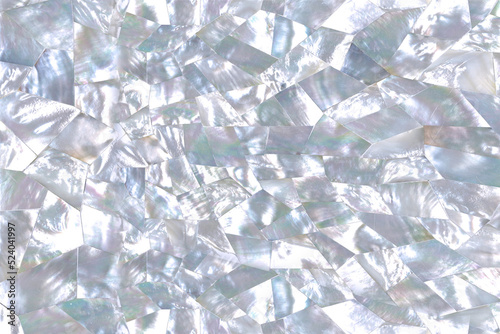 Soft blue mother of pearl texture in faceted pattern